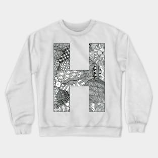 Zentangle H Crewneck Sweatshirt